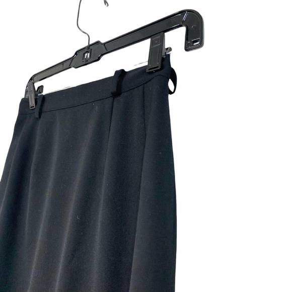 Austin Reed‎ Vintage Wool Skirt Midi Black Size 6 - Picture 2 of 7